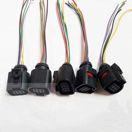50pcs/lot 6 Pin/Way Throttle Connector Plug Wire Cable 5N1 973 206 For VW Passat Tiguan Magotan Jetta Bora Golf Audi A3 Q3 A4L