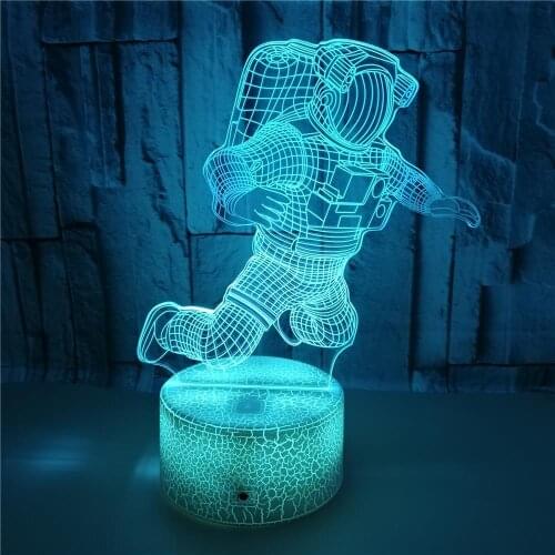 Acrylic 3D Lamp Illusion Creative Astronaut Led NightLight for Kid Child Bedroom Sleep Lights Gift for Home Decor Table Lamp