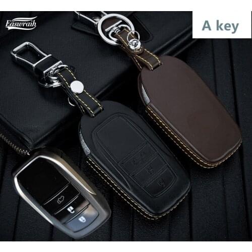 Car Key Case Cover For Toyota Camry Highlander Prado Crown Land Cruiser Prius Vitz Reiz 3 Button Key Protective Shell
