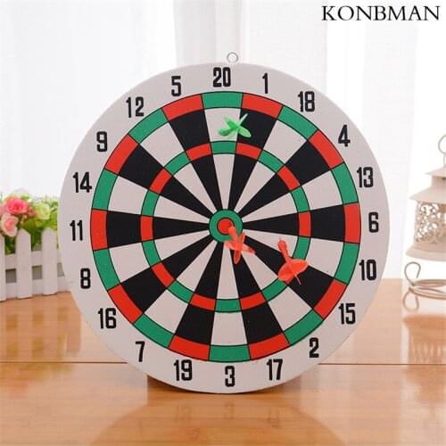 Diameter 29.5cm Darts Target 3 Darts Wall-mounted Two-sided Dual-use Thick Foam Toy Dart Board Suit