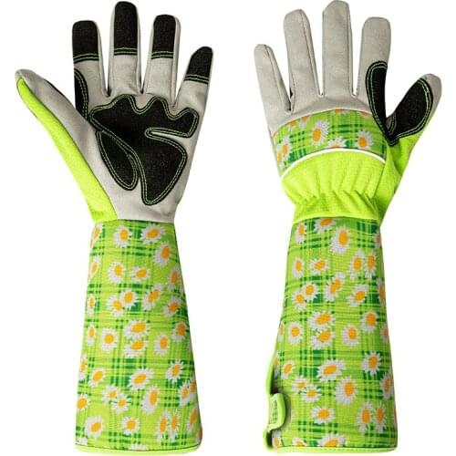 Long Gardening Gloves Plant Pruning Thorn Proof Garden Gloves with Long Forearm Protection Gauntlets Unisex 1 pair WWO66