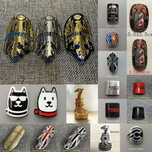 Road Bike BMX Bicycle Metal Alloy Head Badge Decals Frame Stickers