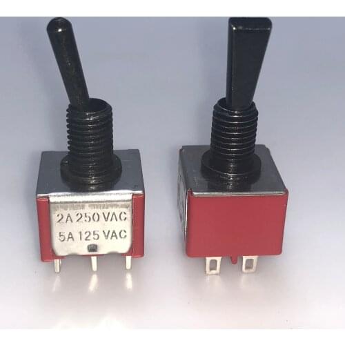 DPDT ON ON Flat shaft Round Shaft Metal Vehicle Car Boat Power Toggle Switch F203