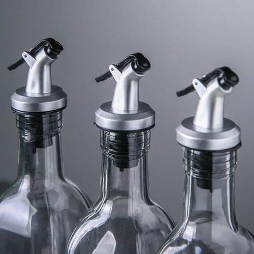 Home Cooking Seasoning Oil Bottle Dispenser Wine Spout Leak-proof Sealer For Liquor Spice Glass Oil Spray Vinegar Kitchen Tool