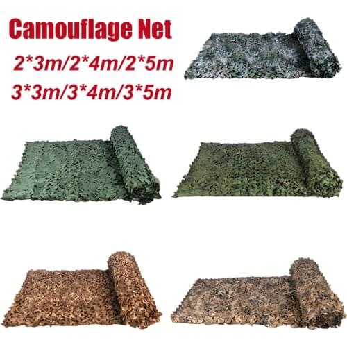 Military Camouflage Net 2x3m/2x4m/2x5m/3x4m/3x5m For Outdoor Hunting Army Training Theme Parks Cars Shading Camouflage Net