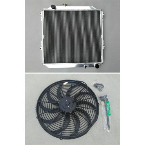 HOT SELLING Aluminum Radiator+Fan For TOYOTA Hilux Surf KZN185 3.0L Diesel MT Manual 1996-2002 1997 1998 1999 2000 2001 2002