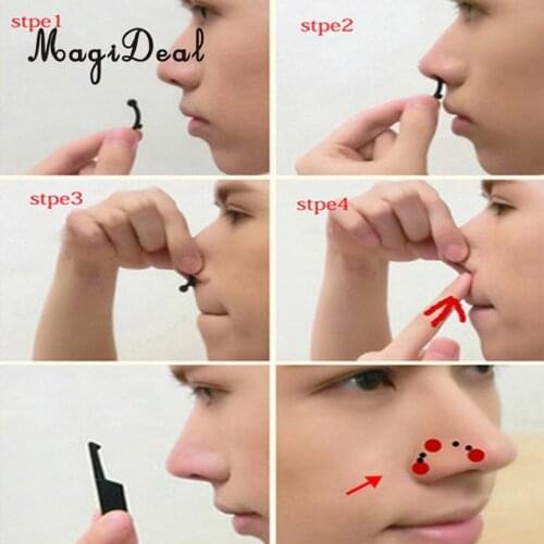 MagiDeal Kesoto 3 Pair Invisible Plastic 3D Nose Shaper Corrector Nose Up Lifting Bridge Straightening Beauty Painless