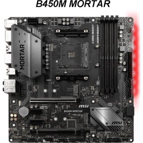 For MSI B450M MORTAR Motherboard Socket AM4 DDR4 For AMD B450 B450M M.2 PCI-E 3.0 Original Desktop Used Mainboard