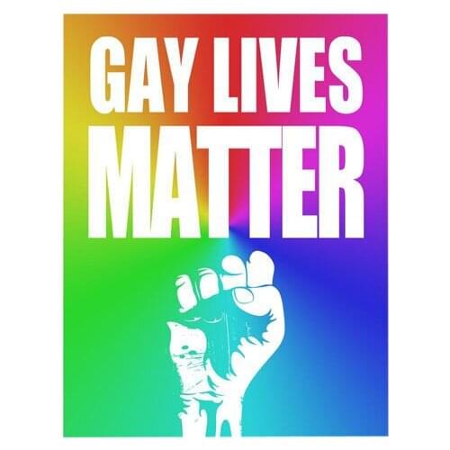 Fashion Fine Car Sticker Rainbow Gay Lives Matter PVC Decal Cover Scratches Sunscreen Waterproof Graffiti Suitcase KK 13cm*10cm