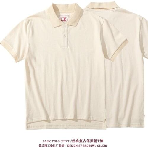 Mens Polo Shirts With Short Sleeve Vintage Golf Mens Branded Polo Shirts For Men Original Embryo Color Natural Healthy Cotton