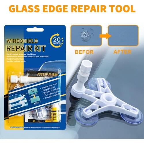 Car Windshield Repair Kit Quick Fix Car Cracked Glass Windscreen Repair Tools Resin Sealer Auto Glass Scratch Crack Restore Kit