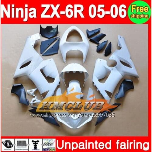 Body Unpainted Full Fairing Kit For KAWASAKI NINJA ZX-6R 05-06 ZX6R ZX 6R 6 R ZX636 636 ZX-636 05 06 2005 2006 Fairing