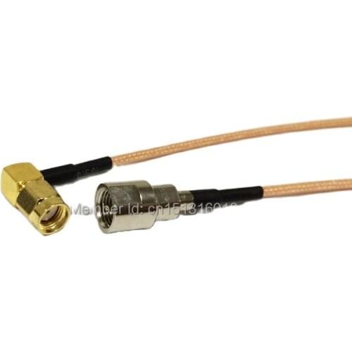 New Modem Connexion Cable RP-SMA Male Plug Right Angle To FME Male Plug Connector RG316 Cable 15CM 6inch Adapter Pigtail