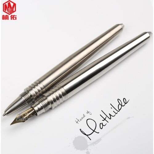 1PC Titanium Alloy Signature Writing Pen Fountain Pen Dual Use Tactical Self-defense Metal Pen EDC Broken Window Multi-tool