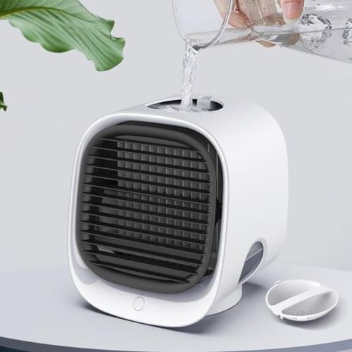 Portable Air Cooler Desktop Super Quiet Mini Air Conditioner Ice Air Cooler Fan for Home Office Room SCVD889