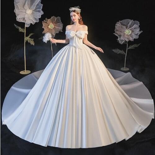 Атласные свадебные платья SexeMara China At AliExpress