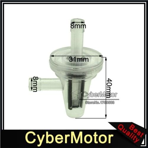 90 Degree 1/4" Fuel Filter For Honda Yamaha Suzuki ATV Dirt Bike Scooter MTD Kohler Briggs Stratton Kawasaki Mower Tractor