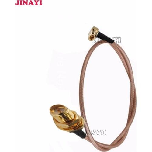 RP-SMA Female Jack to SMB Female Right Angle RG316 Pigtail Cable 3m 5m 10m