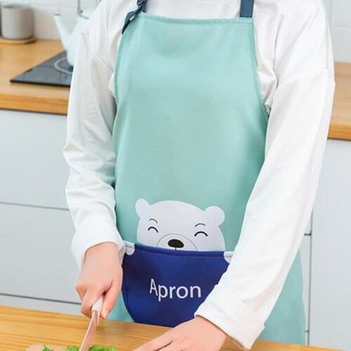1Pcs Kitchen Cooking Apron Cute Animal Printed Home Sleeveless Aprons For Men Women Baking Accessories Baking Waist Bib Pinafore