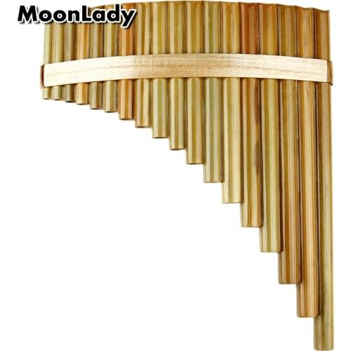 18 Pipes Pan Flute F Key High Quality Pan Pipes Woodwind Instrument Chinese Traditional Musical Instrument Bamboo Pan flute