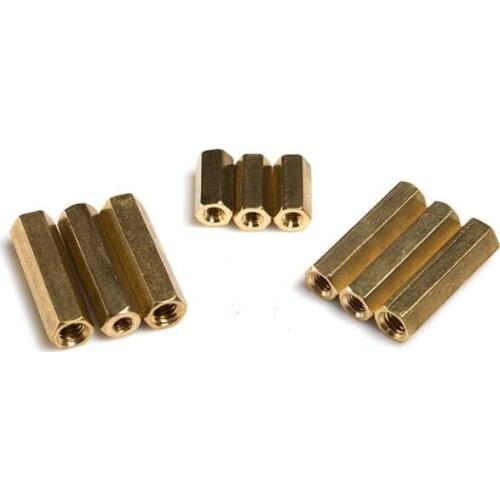 30pcs M2.5 double-pass hex copper column isolation column 3mm-30mm length