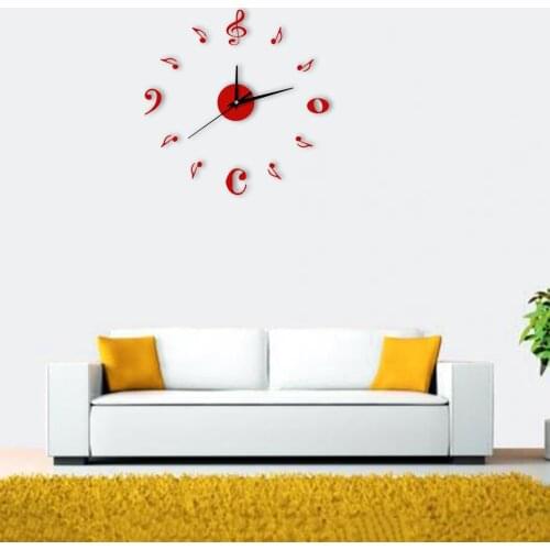 Acrylic Modern Diy Wall Clock 3d Mirror Surface Sticker Home Office Decor Removable Art Decal Clocks Wall Home Decor Kitchen