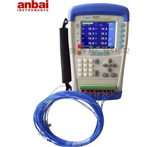 AT4816 Multichannel Temperature Meter Temperature Data Logger with 16 Channels K Type Sensor