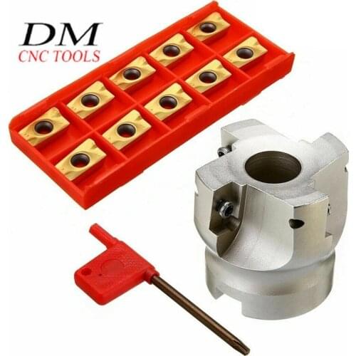 BAP400R-50-22-4T Flute Face End Mill Milling Cutter +10pcs APMT1604 inserts