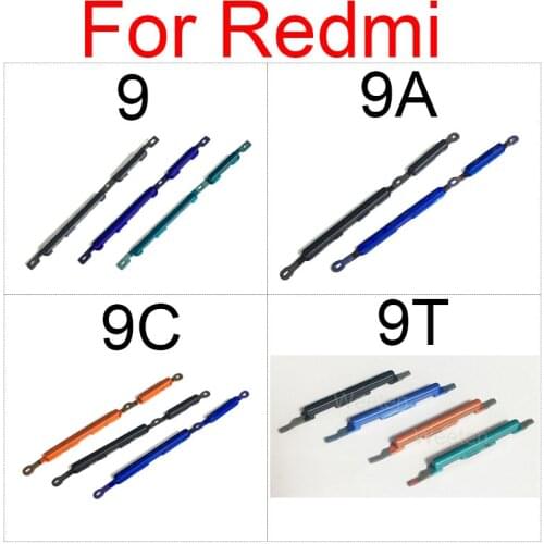On/Off Power Volume Side Button For Xiaomi Redmi 9 Volume Audio Control Side Key Button Repair Replacement Parts