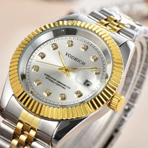 2021 Mens Luxury Watch Top Brand Waterproof Man Gold Quartz Designer Watches Men Casual Gift Relogio Clock Wristwatch