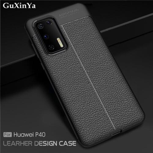 For Huawei P40 Phone Cases Luxury Leather ShockProof TPU Protective Case For Huawei P40 Cover For Huawei P40 Funda