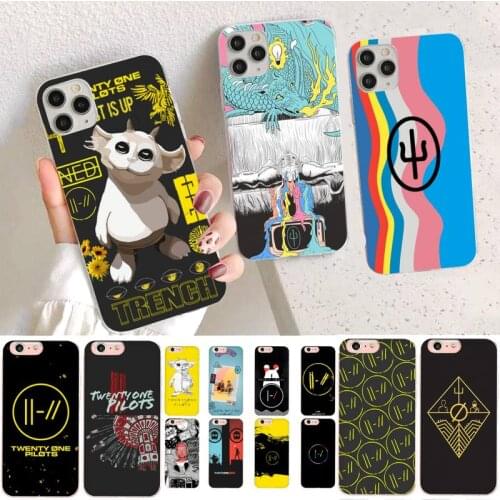 YNDFCNB Twenty One Pilot Phone Case for iPhone 11 12 pro XS MAX 8 7 6 6S Plus X 5S SE 2020 XR case