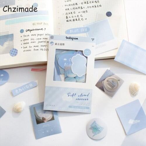 Chzimade 80Sheets Breeze Transit Series Sticker Pack Creative Junk Journal DIY Decoration Cute Diary Scrapbook Paper Sticker