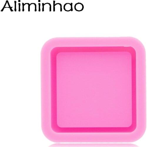 DY1196 3cm Square/Circle Shaker Resin Mold | Picture Photo Mold | Shiny Silicone Mold for Resin Craft | Backed Shakers