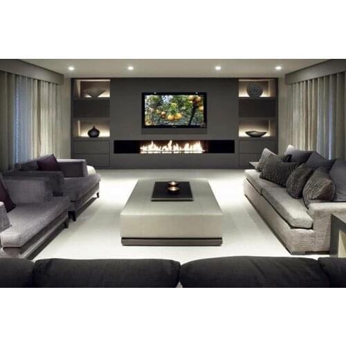 Hot sale 72 inches knx home automation fireplace ethanol electronic