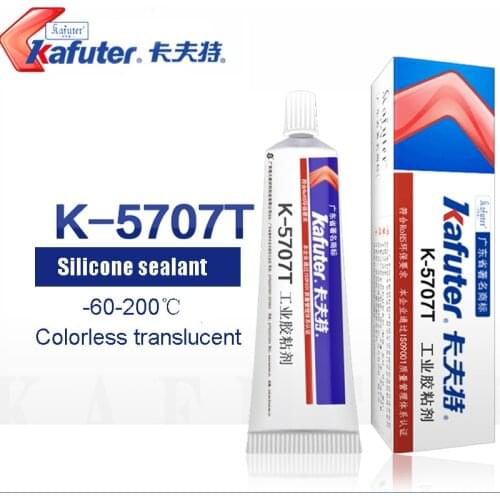 Kafuter 100g K-5707 transparent silicone capacitance fixed rubber plastic metal bonding