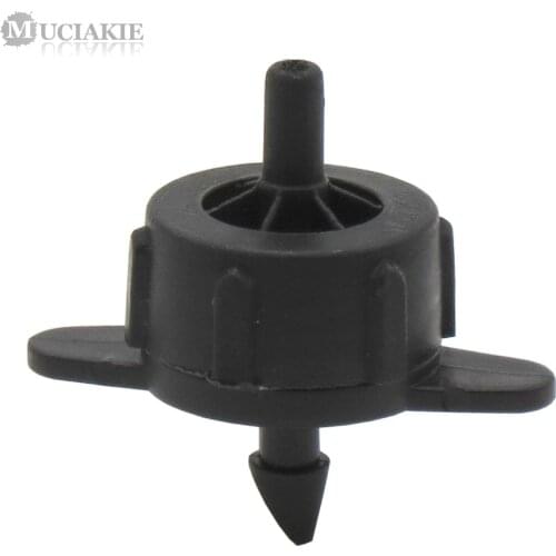 MUCIAKIE 10PCS 4L/H Emitter Pressure Compensating Drippers for Micro Drip Irrigation 1/4'' Inlet 4.2mm Outlet Watering Plants