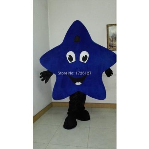 Mascot Blue Star Mascot Costume Custom Fancy Costume Anime Cartoon Cosplay Kit Mascotte Theme Fancy Dress Carnival Costume