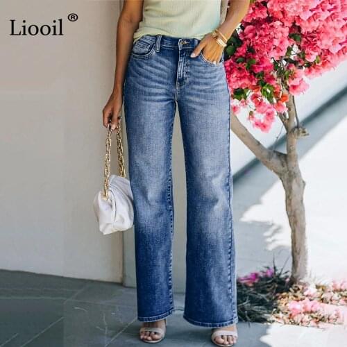 Широкие джинсы Liooil China At AliExpress