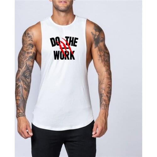 Gym Vest Muscle Sleeveless Clothing Bodybuilding Workout Sportswear Shirt Stringer Fashion Singlets Cotton Fitness Mens Tank Top