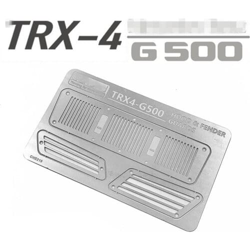 Metal Intake Grille Cover for 1/10 TRAXXAS TRX4 G500 TRX6 G63 6X6 RC Crawler Car Parts Decoration Accessories