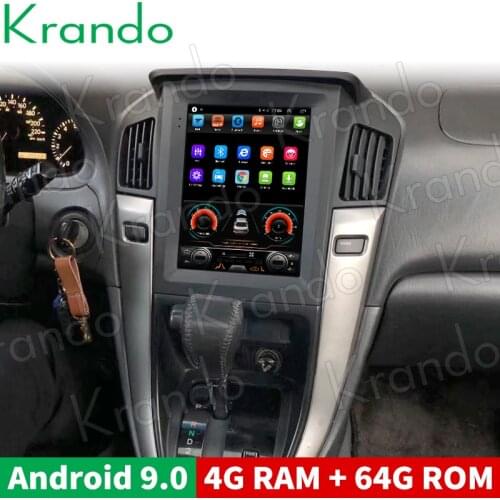Krando Android 9.0 4G 64G 9.7'' Tesla Style Car Radio GPS For Lexus RX RX300 RX330 Navigation Multimedia System WIFI
