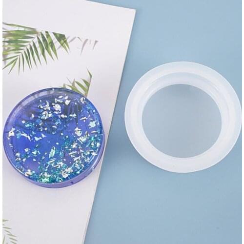 New Transparent Silicone Mould DIY Pendulum table Circular Ornament base Mold epoxy resin molds for jewelry