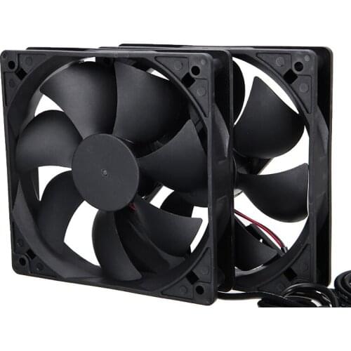 New 2pcs 12cm 5V USB Cooler Silent Fan Cooling Fan For Desktop PC Computer Case Demodulator And Other Electronic Products