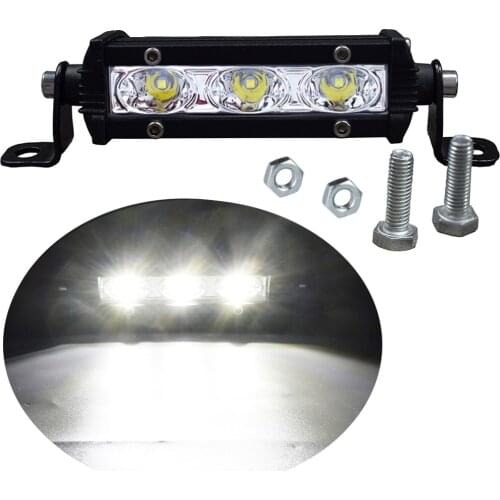 MOTO car Single Row LED Light Bar Car LED Work Light 9W 4'' Mini Led Lamp Bike Light 4X4 Offroad 12V 24V