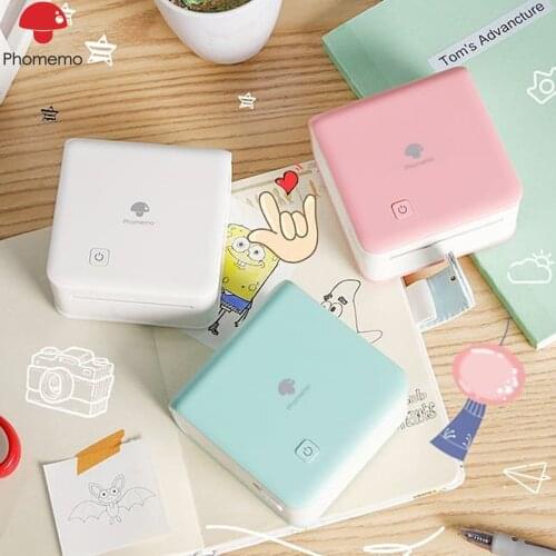 Phomemo M02 Pro Bluetooth Thermal Printer Mini Mobile Wireless Label Portable Pocket Sticker Paper 300DPI Handheld Imprimante