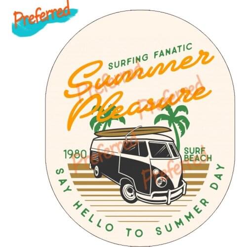 Self-driving Holiday RV Coconut Tree Tropical Decal Motocross Racing Laptop Helmet Trunk Wall Vinyl Car Sticker Die Cutting