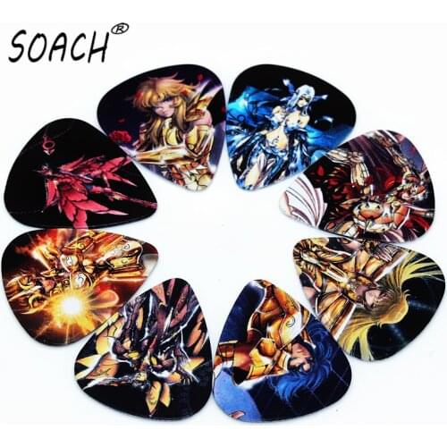 SOACH 10pcs Newest The cartoon Anime style Guitar Picks Thickness 0.46mm guitar pick for uklele Guitar Accessories