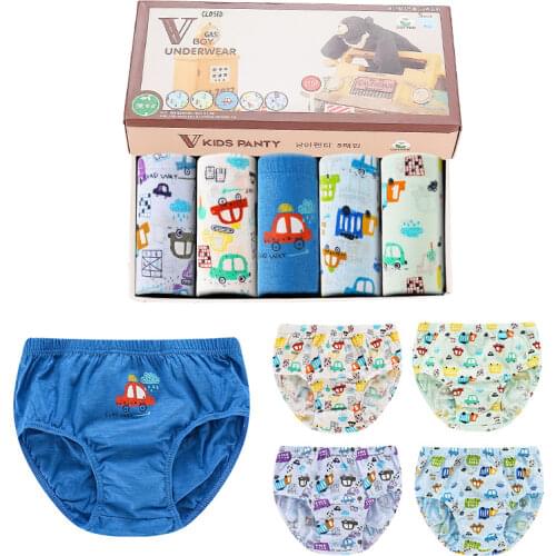 Children Boy Underwear for Kids Cartoon Car Briefs Panties Shorts Soft Cotton Underpants Boys Teenage Soft Panties Kids 3-14Y
