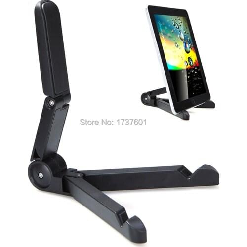 Universal Holder PC Portable Fold-up Stand Holder Bracket for i Pad Mini/Kindle Android Tablet Black free shipping